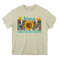Mossy Being a Mom Makes My Life Complete Heavy Core Tee - texasbilliewilder