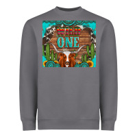 Storm wild one longhorn gemstones cactus and sunflowers Heavyweight Sweatshirt - Artiststas