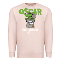 Pale Pink oscar the grouch Premium Sweatshirt - maiPhamDesign