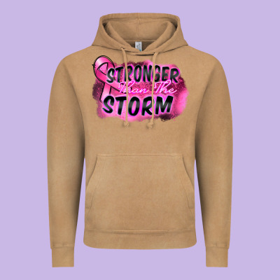 Stronger Than The Storm Vintage Hoodie Designed By Fadigitalartstudio