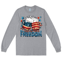 Heather Grey Tastes like freedom Long Sleeve Tee - FaDigitalArtStudio