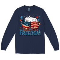 Navy Tastes like freedom Long Sleeve Tee - FaDigitalArtStudio