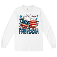 White Tastes like freedom Long Sleeve Tee - FaDigitalArtStudio