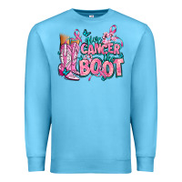 Ocean Blue give the cancer boot Premium Sweatshirt - AdoDesignShop