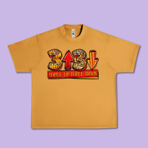 Three Up Three Down Softball Urban Heavy Tee Designed By Jasminsmagicworld