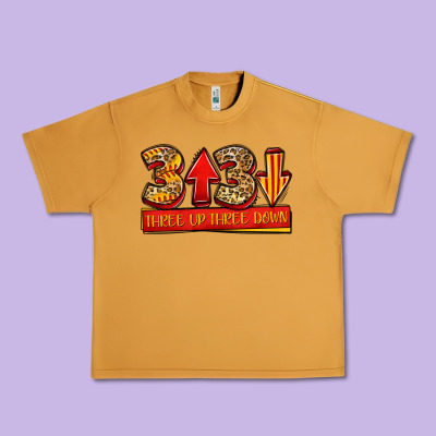 Three Up Three Down Softball Urban Heavy Tee Designed By Jasminsmagicworld