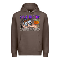 Coffee Dead Inside Caffeinated Premium Hoodie - CowhideDigitalArt