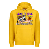 Lemon Dead Inside Caffeinated Premium Hoodie - CowhideDigitalArt