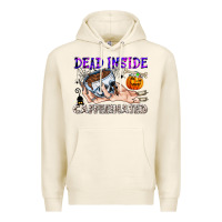 Tofu Dead Inside Caffeinated Premium Hoodie - CowhideDigitalArt