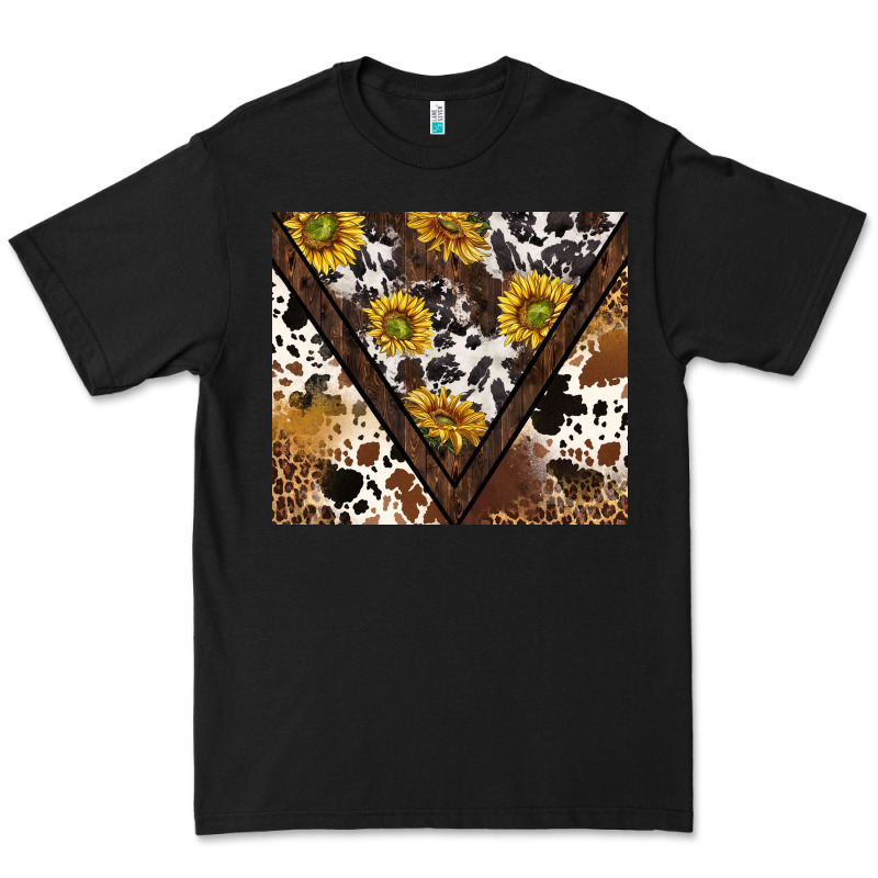 Western Sunflowers And Cowhide Tumbler Tbs Premium Tee by TumblerDesignByShophia | Teevron