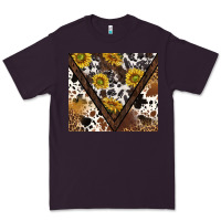 Plum western sunflowers and cowhide tumbler tbs Premium Tee - TumblerDesignByShophia