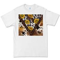 White western sunflowers and cowhide tumbler tbs Premium Tee - TumblerDesignByShophia