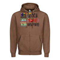 Chestnut teach love inspire Zipper Hoodie - BarkalooDesign