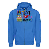 True Royal teach love inspire Zipper Hoodie - BarkalooDesign