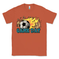 Copper Game day Soccer leopard flames fireball Classic Tee - HowdyJamesFarm
