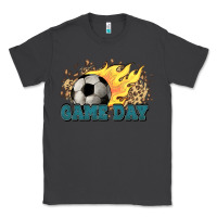 Smoke Game day Soccer leopard flames fireball Classic Tee - HowdyJamesFarm