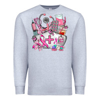 Heather Grey nurse cancer Premium Sweatshirt - AdoDesignShop
