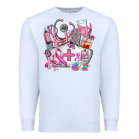 White nurse cancer Premium Sweatshirt - AdoDesignShop