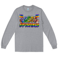 Heather Grey lgbtq friendly pride Long Sleeve Tee - FaDigitalArtStudio