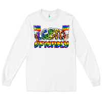 White lgbtq friendly pride Long Sleeve Tee - FaDigitalArtStudio