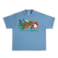 Pebble Blue peace love phlebotomy Urban Heavy Tee - OliviaCreatesArt