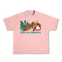 Salmon peace love phlebotomy Urban Heavy Tee - OliviaCreatesArt