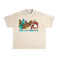 Sandshell peace love phlebotomy Urban Heavy Tee - OliviaCreatesArt