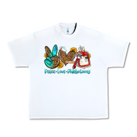 White peace love phlebotomy Urban Heavy Tee - OliviaCreatesArt
