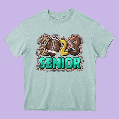 2023 Senior Football Heavy Core Tee Designed By Nancycooperartshop