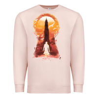 Pale Pink Retro Animation  Novel Art Characters Poster Premium Sweatshirt - maiPhamDesign