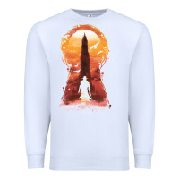 White Retro Animation  Novel Art Characters Poster Premium Sweatshirt - maiPhamDesign