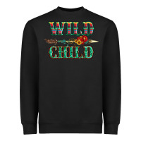 Black wild chıld serape sunflower and gemstone with arrow Heavyweight Sweatshirt - Artiststas