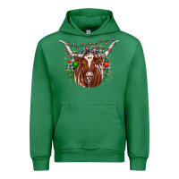 Emerald christmas  texas longhorn Urban Hoodie - JahusDesignShop