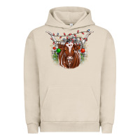 Pigment French Oak christmas  texas longhorn Urban Hoodie - JahusDesignShop