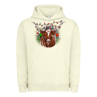 Pigment Pistachio christmas  texas longhorn Urban Hoodie - JahusDesignShop