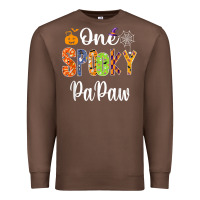 Chestnut grandpa family halloween matching shirts, one spooky papaw t shirt Premium Sweatshirt - maiPhamDesign