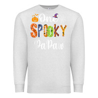 Oatmeal Heather grandpa family halloween matching shirts, one spooky papaw t shirt Premium Sweatshirt - maiPhamDesign