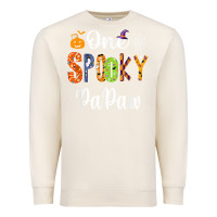 Sandshell grandpa family halloween matching shirts, one spooky papaw t shirt Premium Sweatshirt - maiPhamDesign
