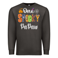Smoke grandpa family halloween matching shirts, one spooky papaw t shirt Premium Sweatshirt - maiPhamDesign