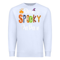 White grandpa family halloween matching shirts, one spooky papaw t shirt Premium Sweatshirt - maiPhamDesign