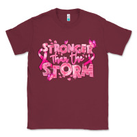 Burgundy stronger than the storm breast cancer Classic Tee - RanaPortraitStore