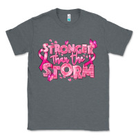 Charcoal Heather stronger than the storm breast cancer Classic Tee - RanaPortraitStore