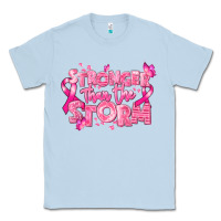 Dusty Blue stronger than the storm breast cancer Classic Tee - RanaPortraitStore
