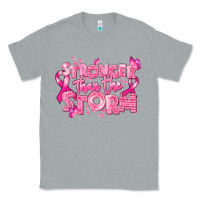 Heather Grey stronger than the storm breast cancer Classic Tee - RanaPortraitStore