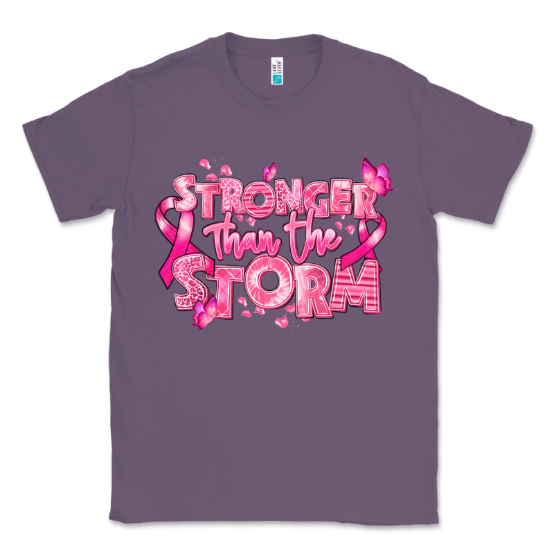 Stronger Than The Storm Breast Cancer Classic Tee by RanaPortraitStore | Teevron