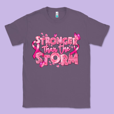 Stronger Than The Storm Breast Cancer Classic Tee Designed By Ranaportraitstore