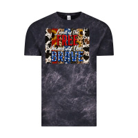 Cloud Black land of the free  th of july brushstroke Vintage Tee - Jasminsmagicworld
