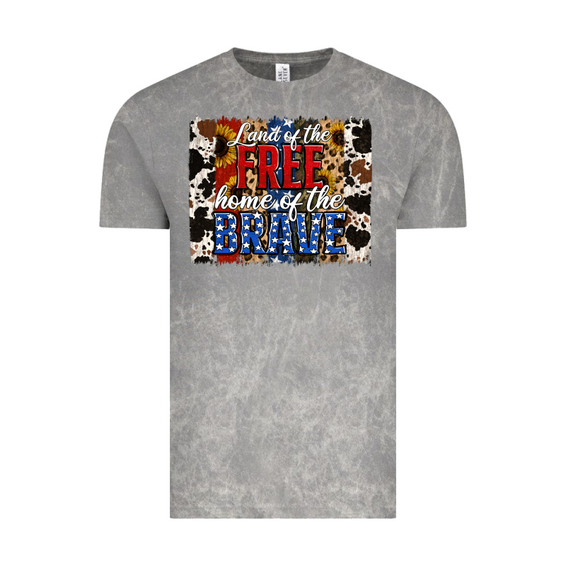 Land Of The Free  Th Of July Brushstroke Vintage Tee by Jasminsmagicworld | Teevron