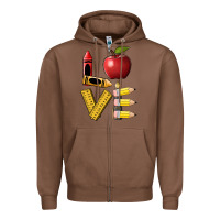 Chestnut love teacher Zipper Hoodie - BarkalooDesign