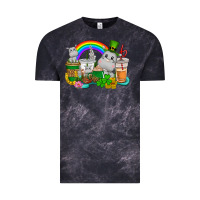 Cloud Black St. Patrick's Hippopotamus coffee cups Vintage Tee - CowGirlArtShop
